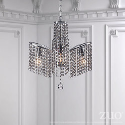 Zuo Keith Ceiling Lamp Chrome - SKU: 50222 - Pendant Lighting