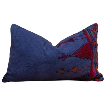 Bennu Antique Indigo Grain Sack Pillow