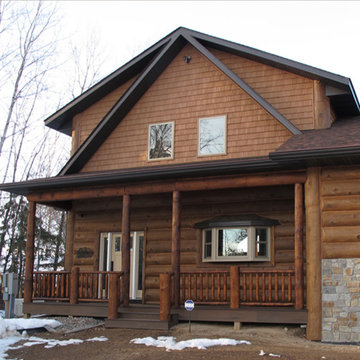 Concrete Log Siding Homes