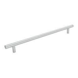Cosmas - Cosmas 305-480CH Polished Chrome 18-7/8&rdquo; CTC (480mm) Euro Bar Pull [5-PACK] - Cabinet And Drawer Handle Pulls