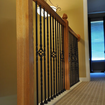 Before and after stair remodel in Glen Allen, Virginia