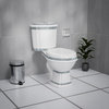 India Reserve Elongated Toilet White Green 2-Pc Dual Flush with Slow Close Seat