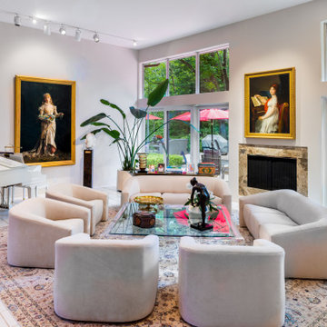 Contemporary Private Home with Extensive Art Collection