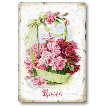 Victorian Pink Roses Sign