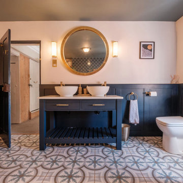 Blue Tiled Bathroom in East Yorkshire