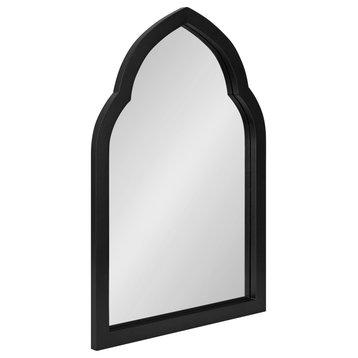 Eileen Framed Arch Mirror, Black 20x30