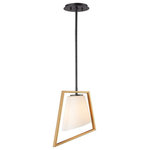 Maxim Lighting - Maxim Lighting 26351SWGLDBK Oblique - 1 Light Pendant - A creative design of oblique squares which supportOblique 1 Light Pend Gold/Black Satin Whi *UL Approved: YES Energy Star Qualified: n/a ADA Certified: n/a  *Number of Lights: Lamp: 1-*Wattage:60w E26 Medium Base bulb(s) *Bulb Included:No *Bulb Type:E26 Medium Base *Finish Type:Gold/Black