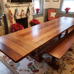 Extendable Dining Table with Benches - Dining Tables
