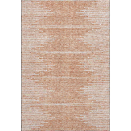 Premium Machine Washable Mayfield AMF647 Salmon 9' x 12' Rug