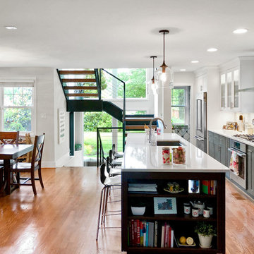 Rear Staircase Addition w/Kitchen and Basement Remodeling