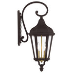 Livex Lighting - Livex Morgan 2 Light Bronze, Antique Gold Cluster Medium Outdoor Wall Lantern - With clear glass and a classic bronze finish, this outdoor wall lantern from the Morgan collection is an elegant way to illuminate traditional exteriors.
