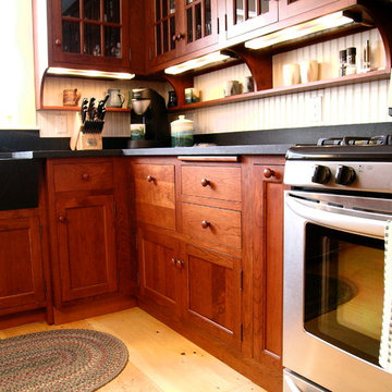 Cherry and Soapstone Kitchen