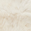 Safavieh Sheep Skin Shs211A Solid Color Rug, White, 3'0" X 5'0"
