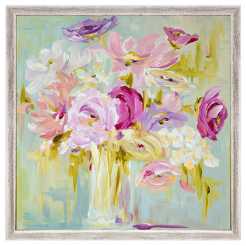 "Pastel Bouquet" Mini Framed Canvas by Susan Pepe