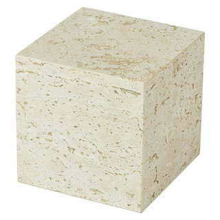 Travertine Riser Travertine Cube Riser, Large - Traditional - Decorative Objects And ...