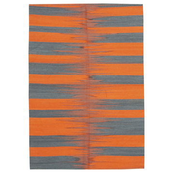 Rug N Carpet - Hand-knotted Oriental 5' 10'' x 8' 5'' Flatweave Wool Kilim Rug