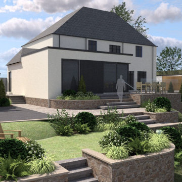 Contemporary Family Garden, Ravelston, Edinburgh