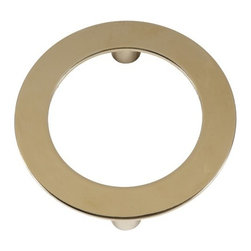 Worlds Away Cooper Circular Brass Finish - Cabinet And Drawer Knobs
