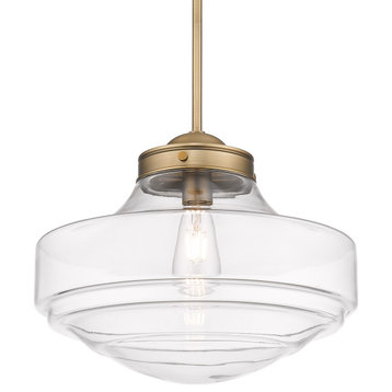 Ingalls Large Pendant With Clear Glass Shade