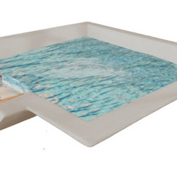 Bayou Concrete Scupper Bowl - Outdoor Fountains And Ponds
