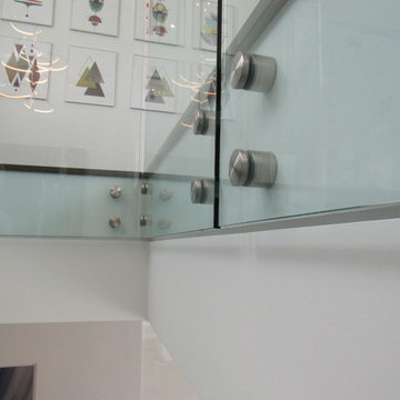 Glass Panel Modern Stair Project