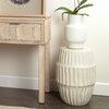 Solstice Ceramic Vase, White