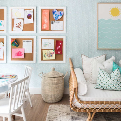 Inspiration for a coastal kids' room remodel in Orange County