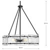 Rivera Collection 4-Light Matte Black Luxe Industrial Chandelier