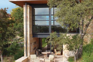 Contemporary exterior home idea in Austin