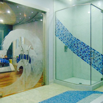 Custom Etched Glass Art - Chicago