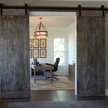 distressed barnwood sliding door