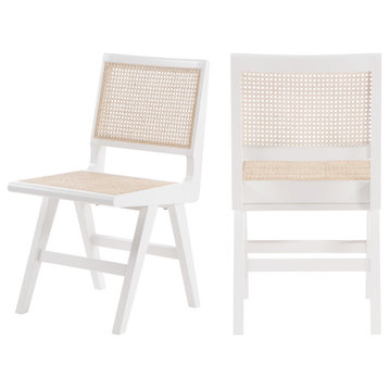 Preston Dining Arm Chair (Set of 2), White, Side Chair