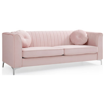 Delray Sofa, Pink