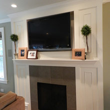 tv over fireplace