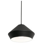 AFX Inc. - Milo 1 Light Pendant, Black - Enjoy more of your kitchen or dining room space thanks to warm light courtesy of the Milo Pendant. This stylish overhead light features a sleek exterior finish and strong steel base, combining to create a dynamic interior atmosphere. Situate this light fixture atop your kitchen island or dining room to create a brighter, more beautiful space.