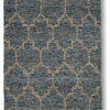 Hand Woven Geometric Trellis Wool + Jute Loop Rug by Tufty Home, 2.5x9