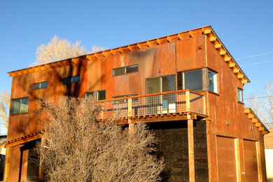 Home design - small modern home design idea in Denver