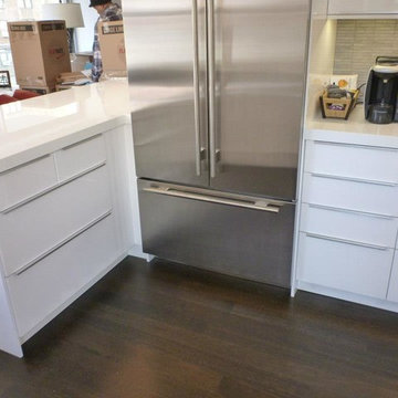 IKEA Kitchen Abstrakt White custom in Manhattan