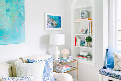 Living room - transitional living room idea in Columbus
