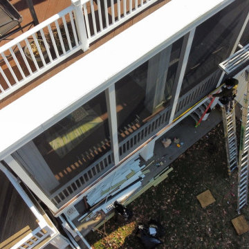 Screened in enclosure / Raintight Aluminum Underdeck Ceiling