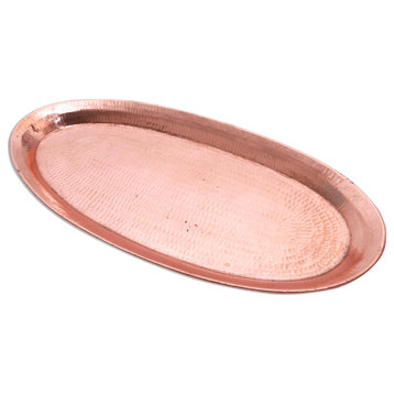 Novica Handmade Warm Glow Copper Tray