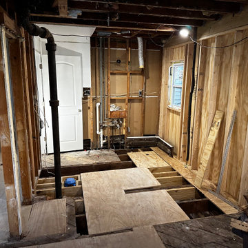 Current Canton water damaged main floor and Bathroom renovation