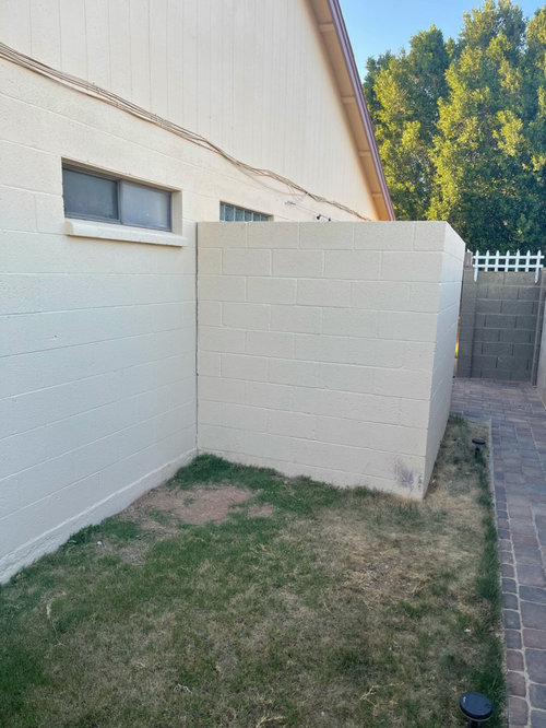 adding space to master bathroom, bump out? brick house