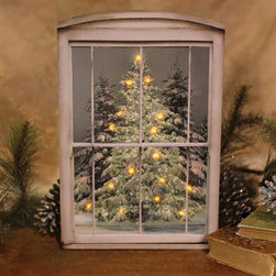 Winter Wonderland Illuminated Canvas - Holiday Accents And Figurines