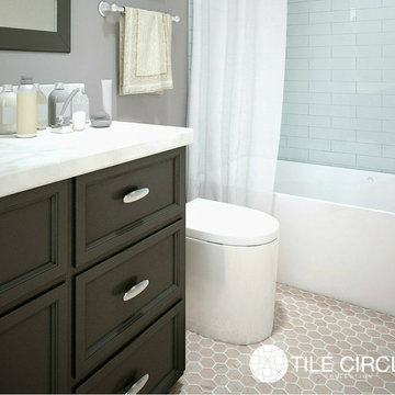 Aspen White Marble Bathrooms