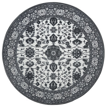My Magic Carpet Washable Rug Ramage Gray, 6'x6'