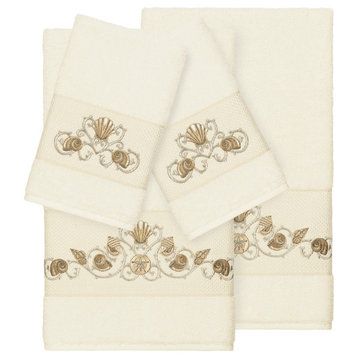 Bella 4 Piece Embellished Towel Set
