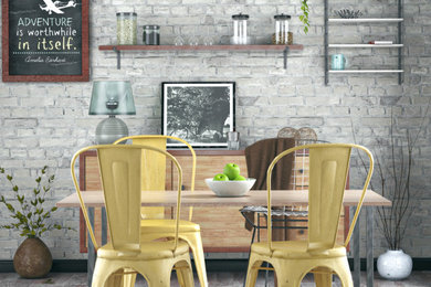Dining room - rustic dining room idea in Other