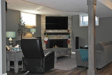 Example of a basement design in Toronto