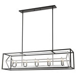 Z-Lite - Z-Lite 457-10L-CH-MB Euclid - Ten Light Island/Billiard - Perpendicular and simply stunning open cubes bringEuclid Ten Light Isl Chrome/Matte Black *UL Approved: YES Energy Star Qualified: n/a ADA Certified: n/a  *Number of Lights: Lamp: 10-*Wattage:60w Candelabra Base bulb(s) *Bulb Included:No *Bulb Type:Candelabra Base *Finish Type:Chrome/Matte Black